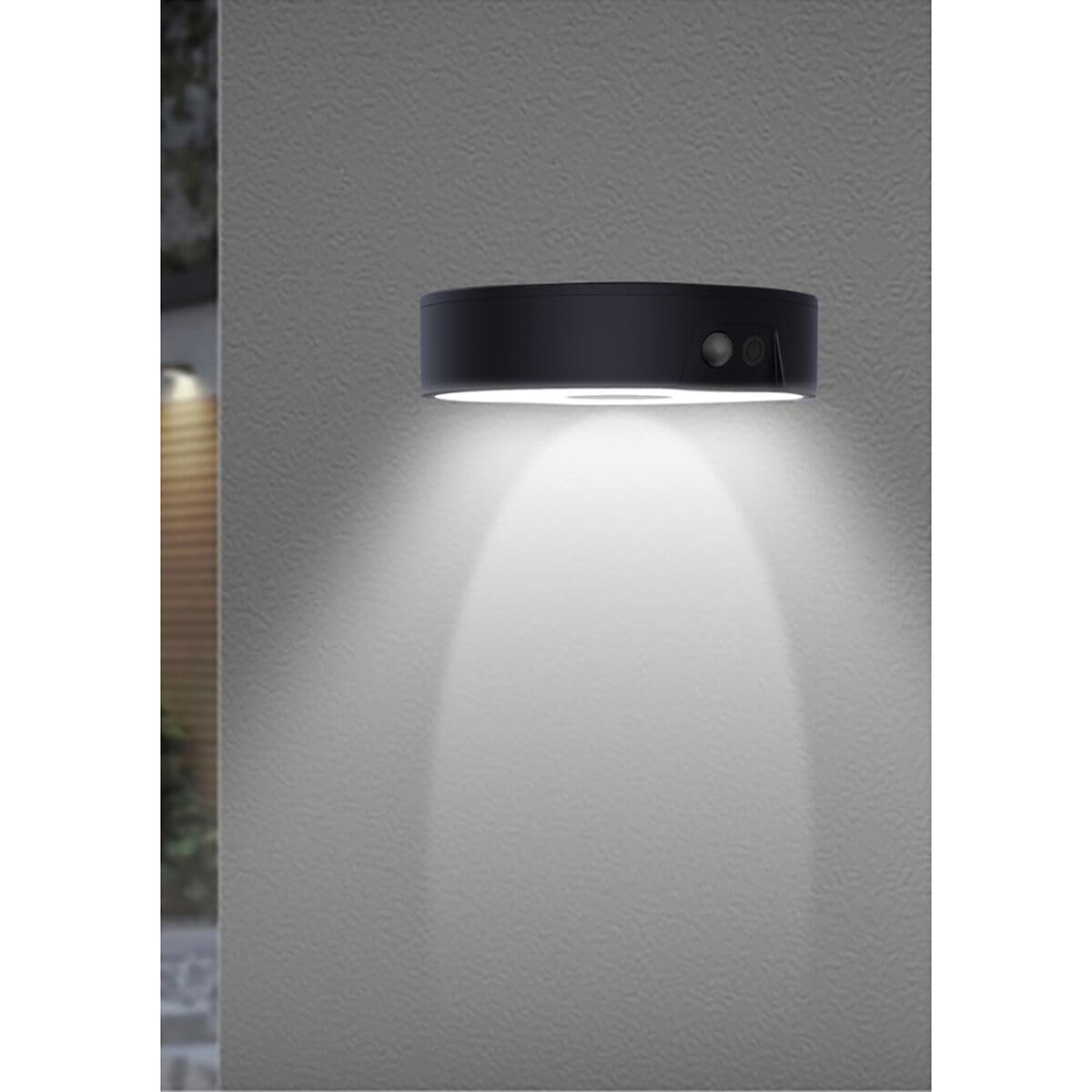 EDM Applique da parete 31820 Policarbonato ABS 4W 500LM Palo solare da giardino (3000K) (4000K) (6500K)
