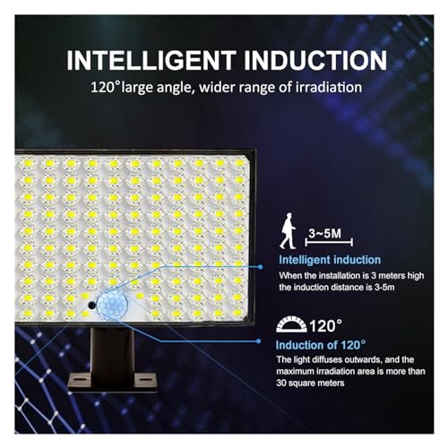 Lampe à LED et projecteurs solaires à LED d'extérieur étanche - 6