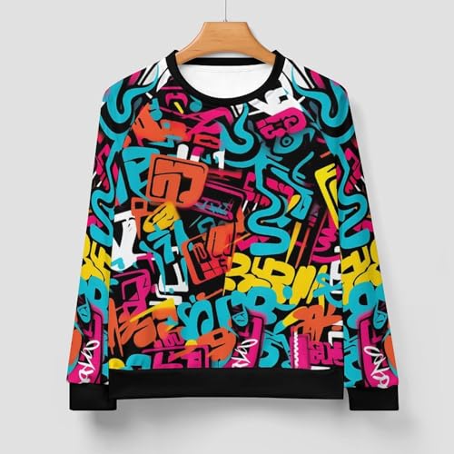 MARSVOVO Hip Hop Graphic Hoodie Essentials 50 Years of Hip Hop Long Sleeve Crew Neck Sweatshirt Fashion Street Tops3