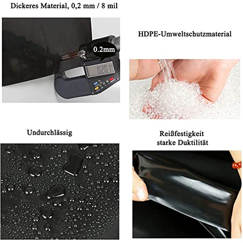 Revêtement de bassin 2 mm robuste et imperméable de 5x10m