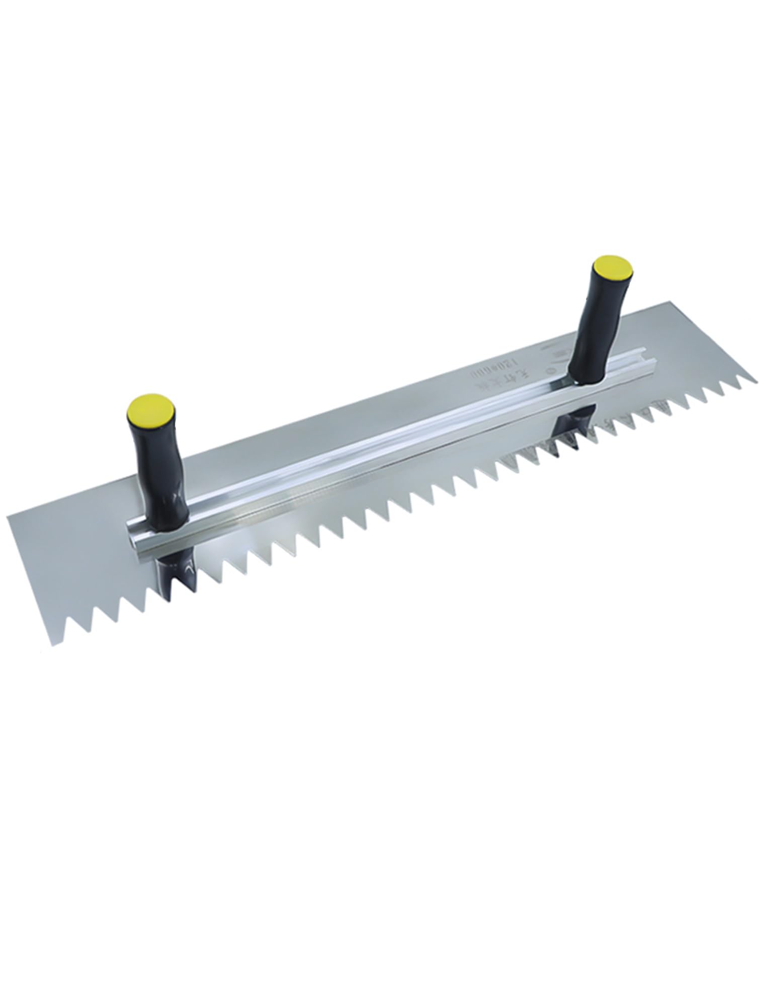 Paleta Grande para Azulejos, Herramientas para Azulejos, Paleta Dentada de 60 cm/24 Pulgadas, para Azulejos Grandes, Suelos, alicatado, mampostería, Paleta de Mano (Dientes Redondos)
