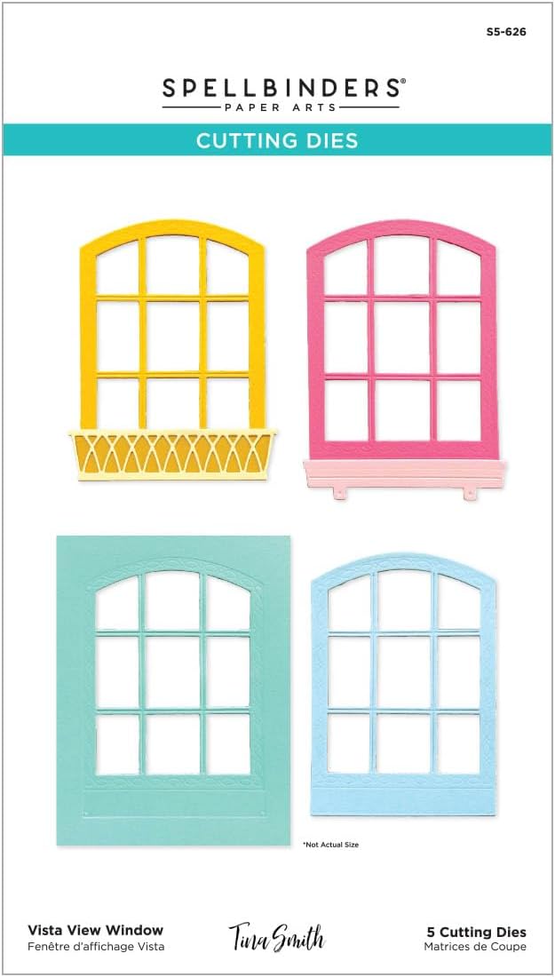 Spellbinders S5-626 Vista View Window Etched Dies from The Windows with a View Collection by Tina Smith