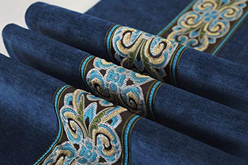 Classic Vintage Table Runner And Dresser Scarf With Tassels Middle Stripe Home Decor, 13 X 70 Inch, Coffee #TOP3