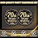 40PCS 70th Birthday Decorations,70th Party Tableware Set Paper Plate Napkin,Black Gold Vintage 1955 Aged to Perfection Table Party Supplies, 70 Year Old Birthday Party Decor for Women Men