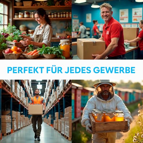 Paketwaage - 200 kg/10 g - Hochpräzise Plattformwaage mit Halte-/Tara-Funktion/LCD - Postwaage perfekt für Pakete, Gepäck, Heimgebrauch - Batterie & Kabel enthalten - Gepäckwaage - Schwarz Matt