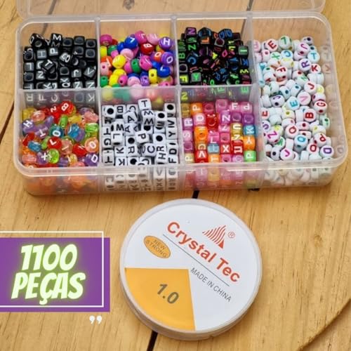 Kit 1000 Miçanga Infantil Letras-alfabeto-6 Modelos