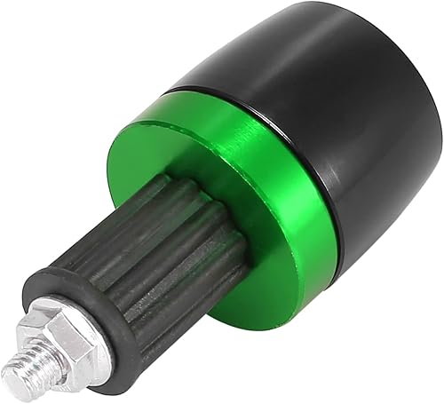 Miniatura 6 de Motoforti 2 unids Universal 0.709 in Manillar End Tapas Plug Bar End CNC Aleación de Aluminio para Motocicleta Verde
