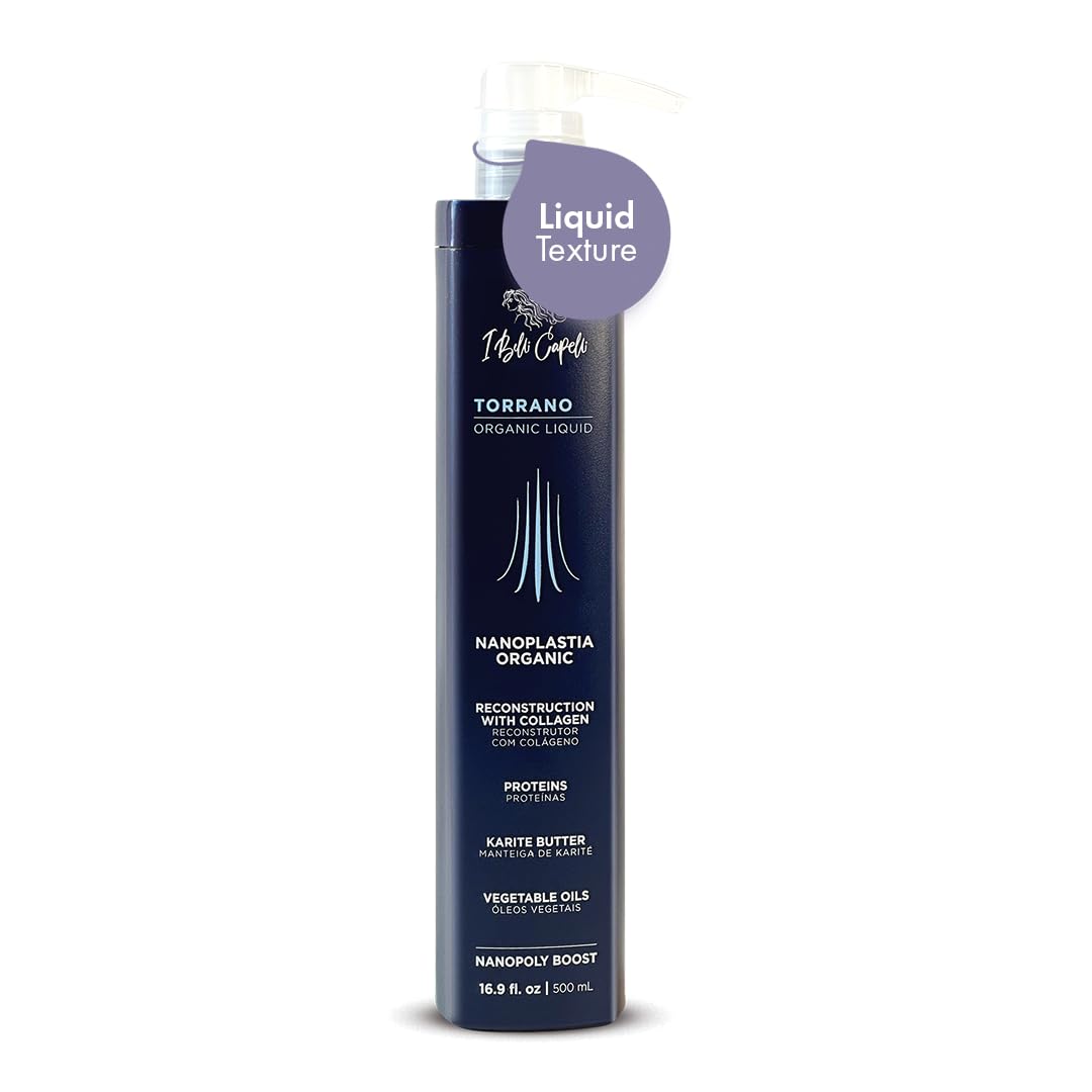 Belli Capelli Torrano Nanoplastia Fluid System, Versiegelung, Behandlung mit Keratin in 1 Phase, glättend, biologischer Haaraufbau (500 ml/16,9 fl oz)