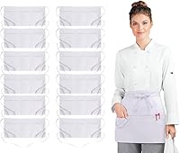 Vista 15 de Server Aprons with 3 Pockets, 100% Polyester Waist Apron with Pockets, 24x12 Inche Waitress Apron with Pockets