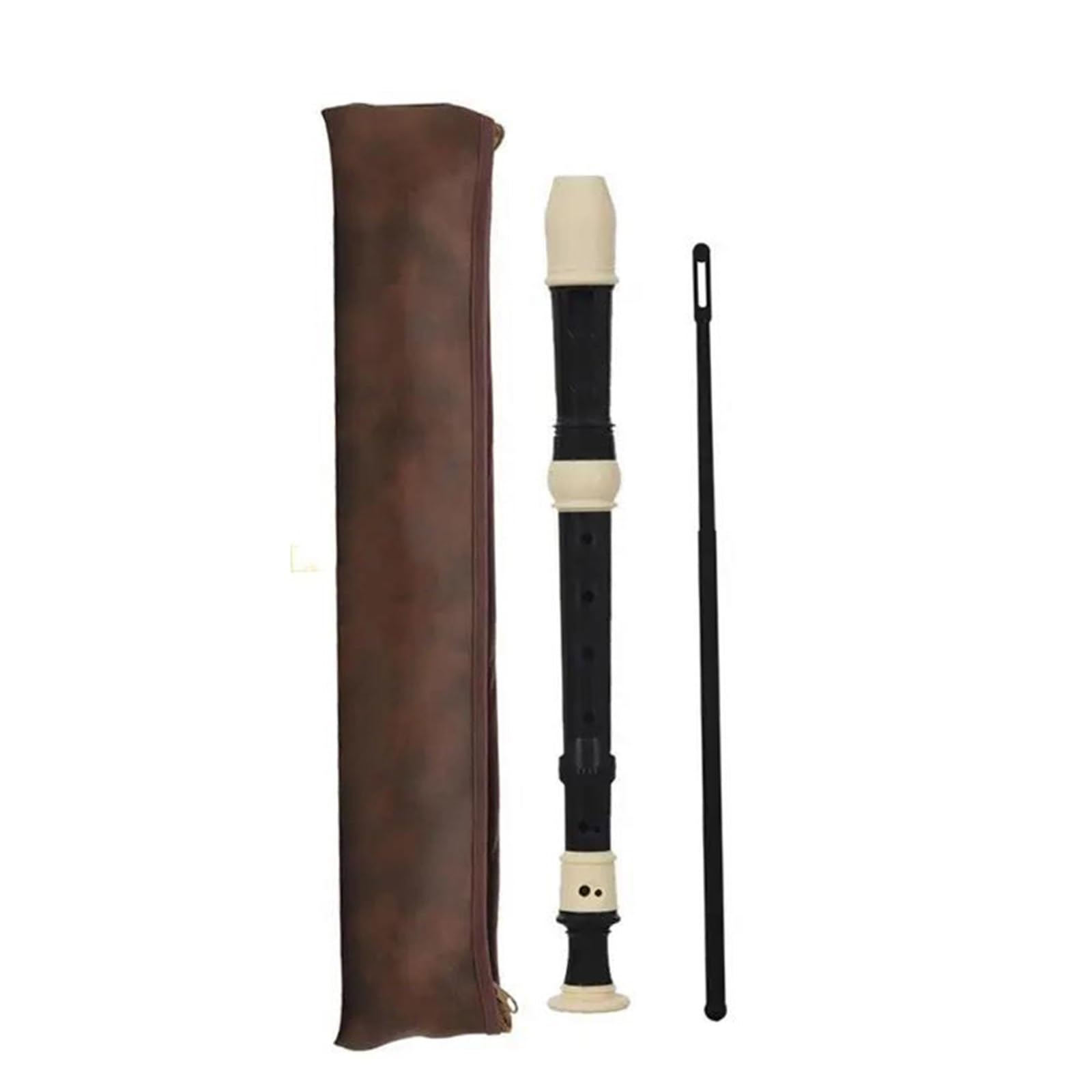Flauto Dolce Flauto Dolce Soprano Britannico Flauto In Si A 8 Fori | Realizzato in resina ABS, robusto e durevole, non facilmente deformabile o usurabile.(Black)