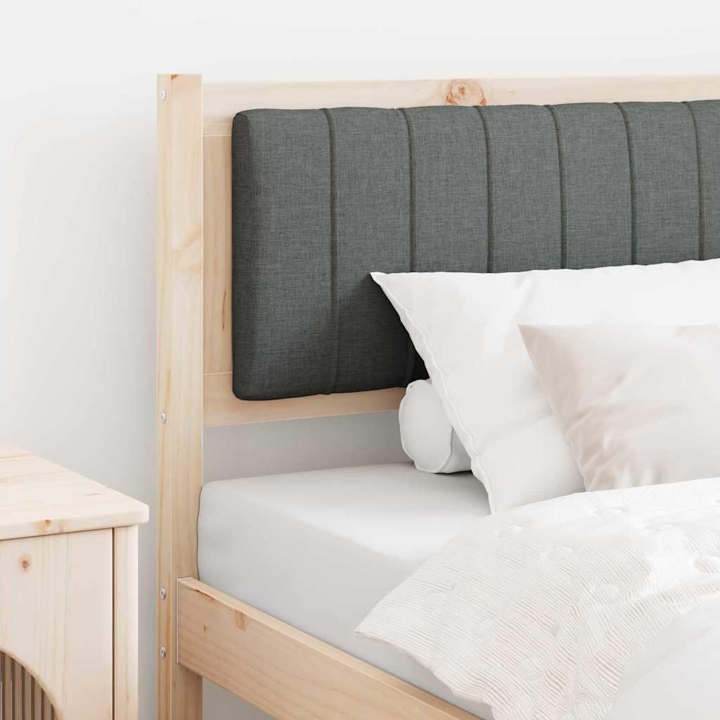 Hothingwell Bett-Kopfteil, gepolstert, Braun, 100 cm, massives Kiefernholz | Gepolstertes Polyester, Rückseite fertig, Pflege mit feuchtem Tuch, modernes Schlafzimmer