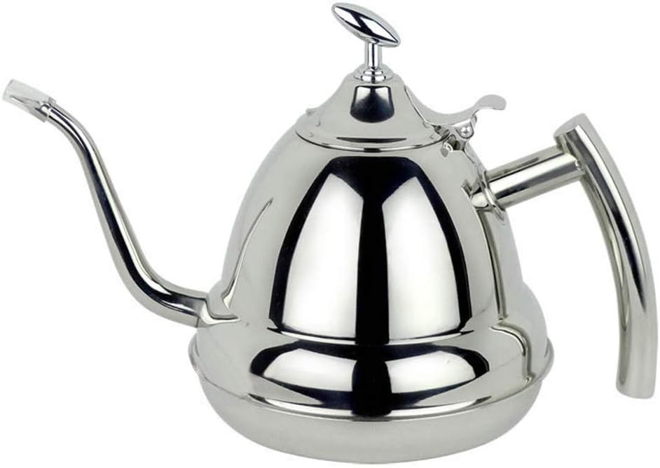 Coffee Press Stainless Steel 1.2L Long Neck Puer Infuser Tea Coffee Kettle Pot Home Kitchen Pots
