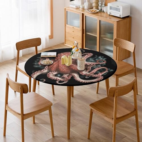 Nappe ronde ajustée élastique pieuvre extensible imperméable intérieur extérieur - 8