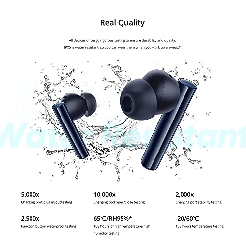 Image of Realme Buds Air 2 25H Battery Life Ipx5 Waterproof Transparency Mode Active Noise Cancellation Hi-Fi 88Ms Super Low Latency Bass Boost Driver Bluetooth Truly Wireless In Ear Earbuds With Mic, Black