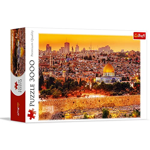 Trefl The Roofs of Jerusalem 3000 Piece Jigsaw Puzzle Red 46