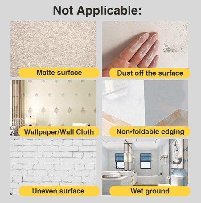KANAKADHARA 50 Meters Tile Decoration Golden Tape, Home Floor Wallpaper Waterproof Tiles gap Stickers for Floor, Gap Sealing Self-Adhesive Tape Strip for Wall, Cabinet, Kitchen (0.50 CM Wide,50M) 4