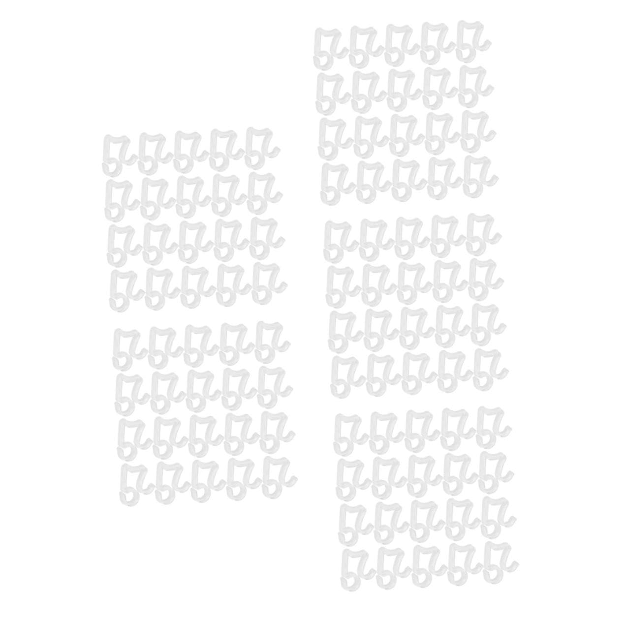 BESPORTBLE 5sets String Light Hook Outdoor Christmas Decor Christmas Lights Christmas Outdoor Decor Hooks for Outdoor Lights Gutter Clips for Hanging Holiday Hook Hooks for Hanging Pp 200pcs*5