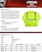 MCR Safety LTSCL2LXL Class 2 Polyester T-Shirt with 2-Inch Silver Stripe and Long Sleeve, Fluorescent Lime, X-Large