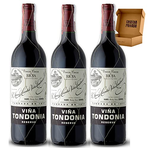 Viña Tondonia - Envío 24 H - Vino Rioja - Seleccionado Y Enviado En Caja Reforzada Por Cosecha Privada 3 X Botella 75 Cl, Tondonia Tinto Viña Tondonia - Envío 24 H - Vino Rioja - Seleccionado Y Enviado En Caja Reforzada Por Cosecha Privada 3 X Botella 75 Cl, Tondonia Tinto