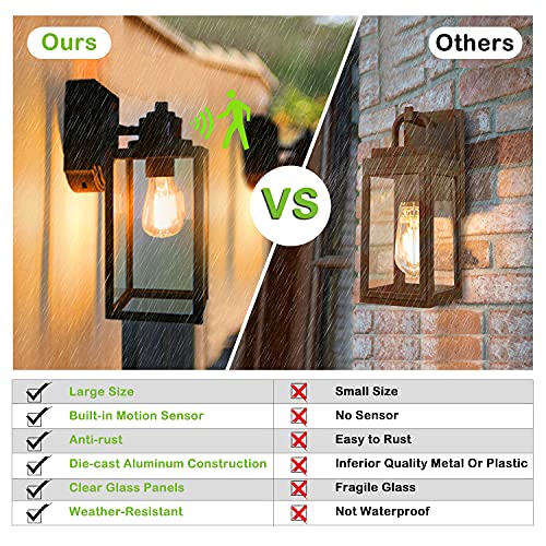Hykolity 2 Pack Motion Sensor Led Outdoor Wall Lights thumb #3
