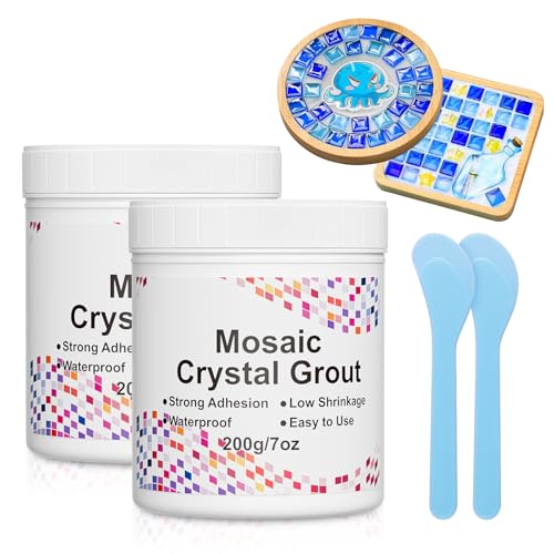 Mosaic Crystal Grout Kit with Scraper, Mosaic...