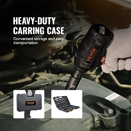 Image of VEVOR 1 /2 inch Drive Impact Socket Set, 34 Piece Socket Set Metric 8-36mm, 6 Point Cr-MO Alloy Steel for Auto Repair, Easy-to-Read Size Markings, Rugged Construction, Includes Storage Case