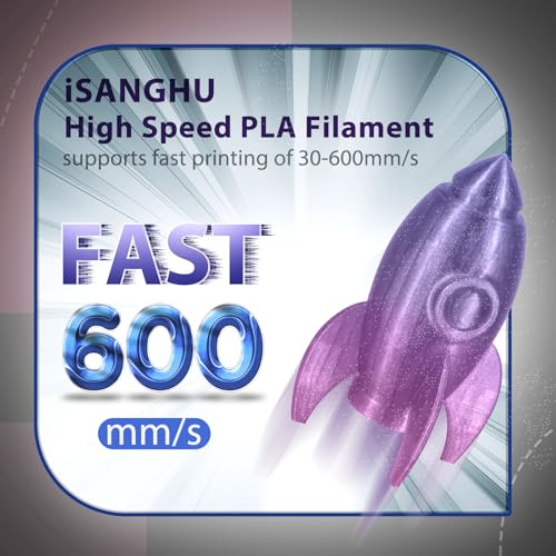 Image of 3D Printer Pla Filament HS Glitter Clear Blue+Purple for Bambu Lab AMS,AMS Lite
