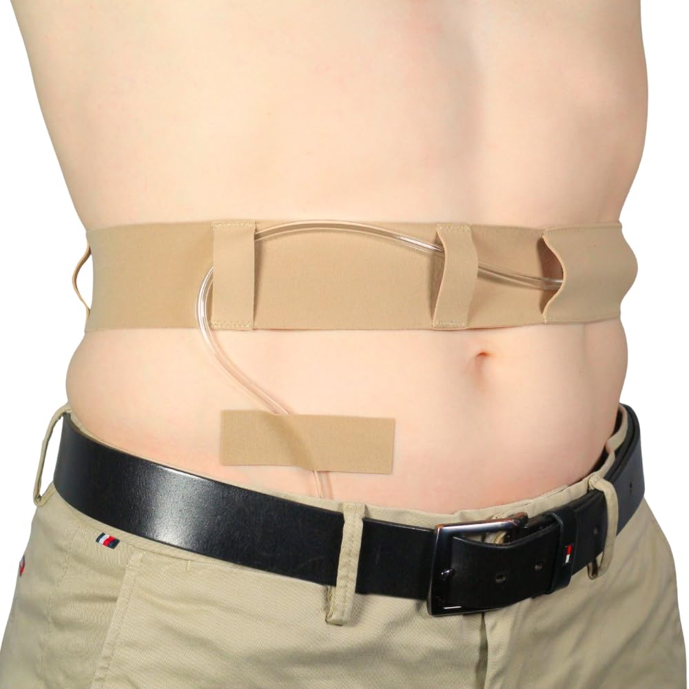 Cintura per tubo per dialisi peritoneale, sottile, morbida ed elastica, sicura per la pelle, prodotta nel Regno Unito, accessori medici per dialisi peritoneale.