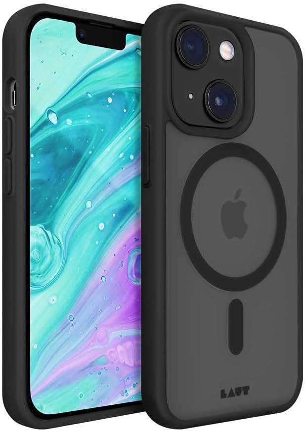 LAUT - HUEX Protect case Compatible with MagSafe for iPhone 14 (6.1") - Black