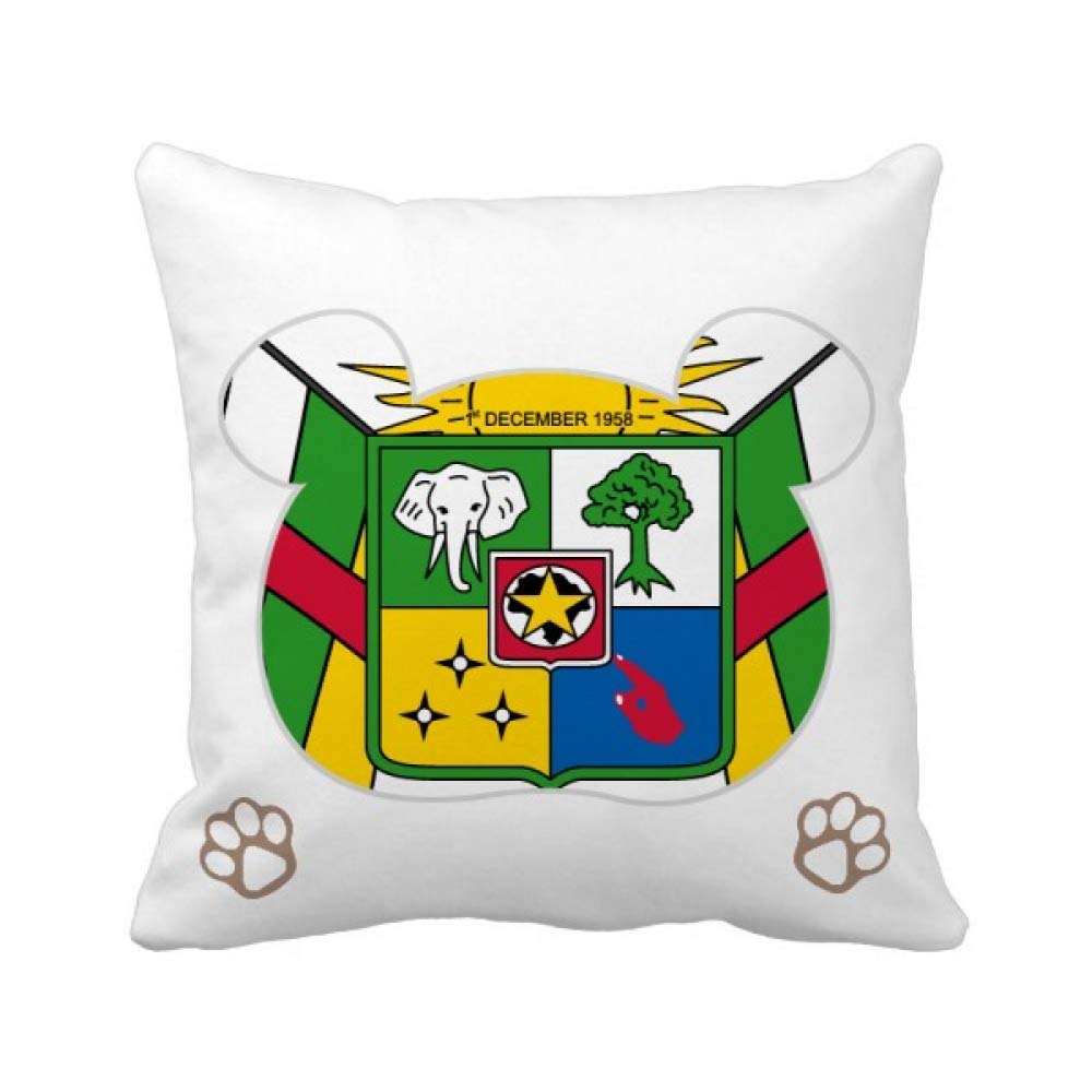 Housse de coussin Afrique centrale en textile premium avec finitions de haute qualité