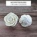 Global Sugar Art Tea Rose Sugar Cake Flowers, White, Large Wired, 12 Count by Chef Alan Tetreault