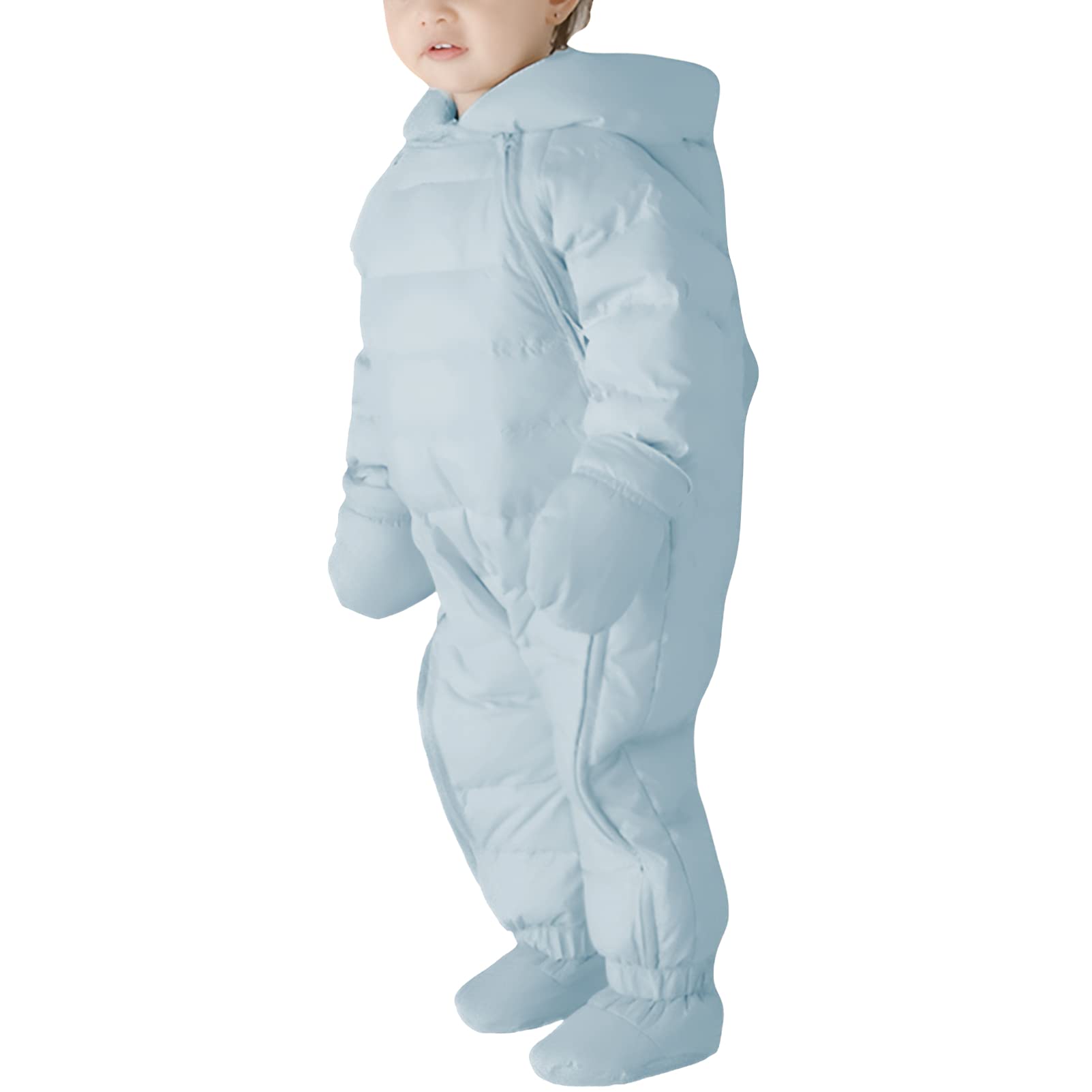 amropi Bambino Tute da Neve Inverno Pagliaccetto con Cappuccio Neonato Body Overall Jumpsuit per 3-24 Mesi