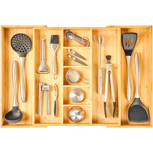 Umilife Extra Large Expandable Bamboo Organizer