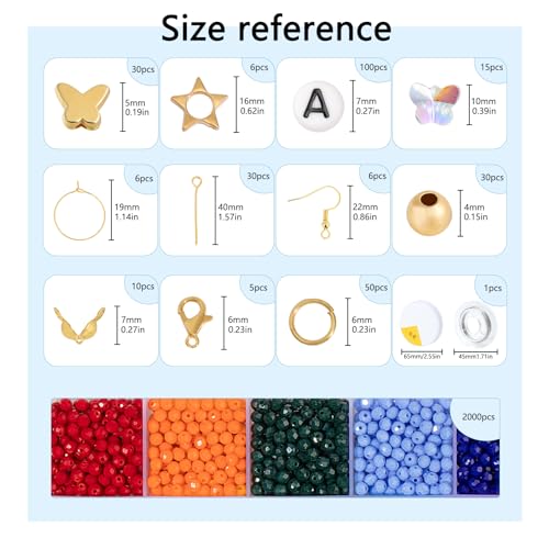 Xilitata X10111 2400Pcs 4Mm Crystal Beads thumb #1