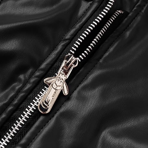 Thick Warm Thick Coat for Women Fall Winter Long Sleeve High Neck Faux Leather Baby Tees Jackets Outfits Women 20254