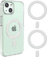 Vista 9 de Paquete de 2 anillos magnéticos adhesivos, anillo adaptador magnético universal compatible con accesorios Magsafe y carga inalámbrica, para iPhone