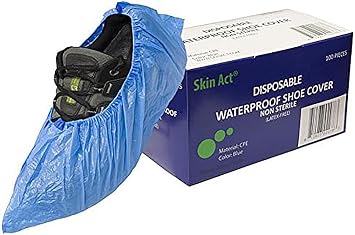 SkinAct Disposable Waterproof Shoe Cover Boot Covers