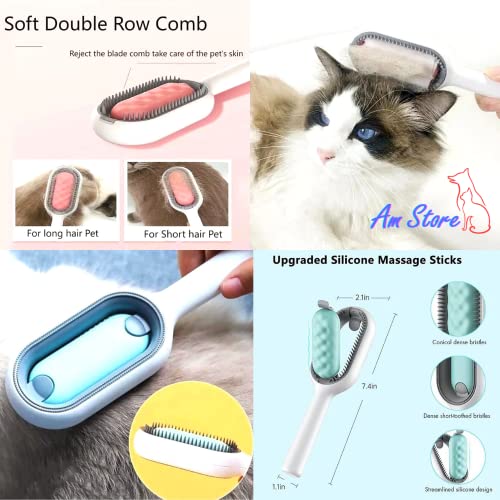 Spazzola 3 in 1 Massaggio Togli Peli Pettine Cani