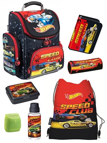 Produktbild von HOT WHEELS Schulranzen Set – 13-teilig Mit Ranzen, Federtasche & Mehr Für Jungs