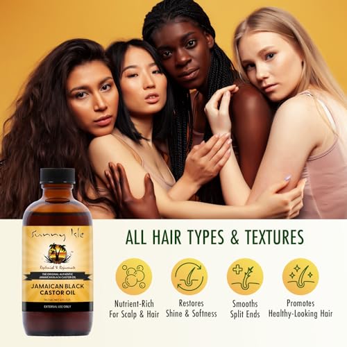 Sunny Isle Jamaican Black Castor Oil 4oz | 100% Natural Treatment for Hair, Scalp and Skin - Image 4