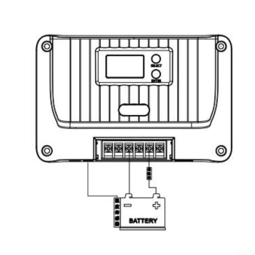 Regolatore solare ABS 10 A funzione di protezione da sovraccarico | 99,9% di efficienza di tracciamento, massima efficienza energetica, rilevamento automatico della tensione