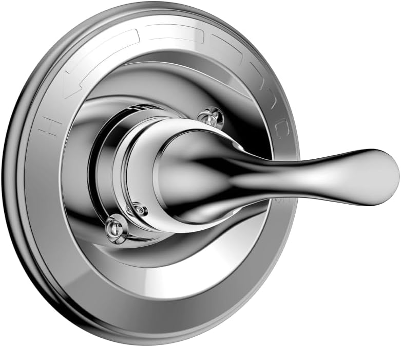 T13020 Chrome Shower Handle, Replacement for Delta Classic 13 Series Single-Function Trim Kit, Fit Delta Shower Valve R10000 Series (Cartridge Included)