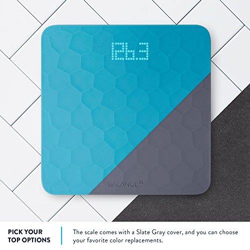 Greater Goods Silicone Bathroom Scale - Premium Bathroom Scale For Measuring Weight, Perfect For Nutrition And Fitness | Comes With Designer Silicone Cover | Designed In St. Louis (Blue) #TOP4