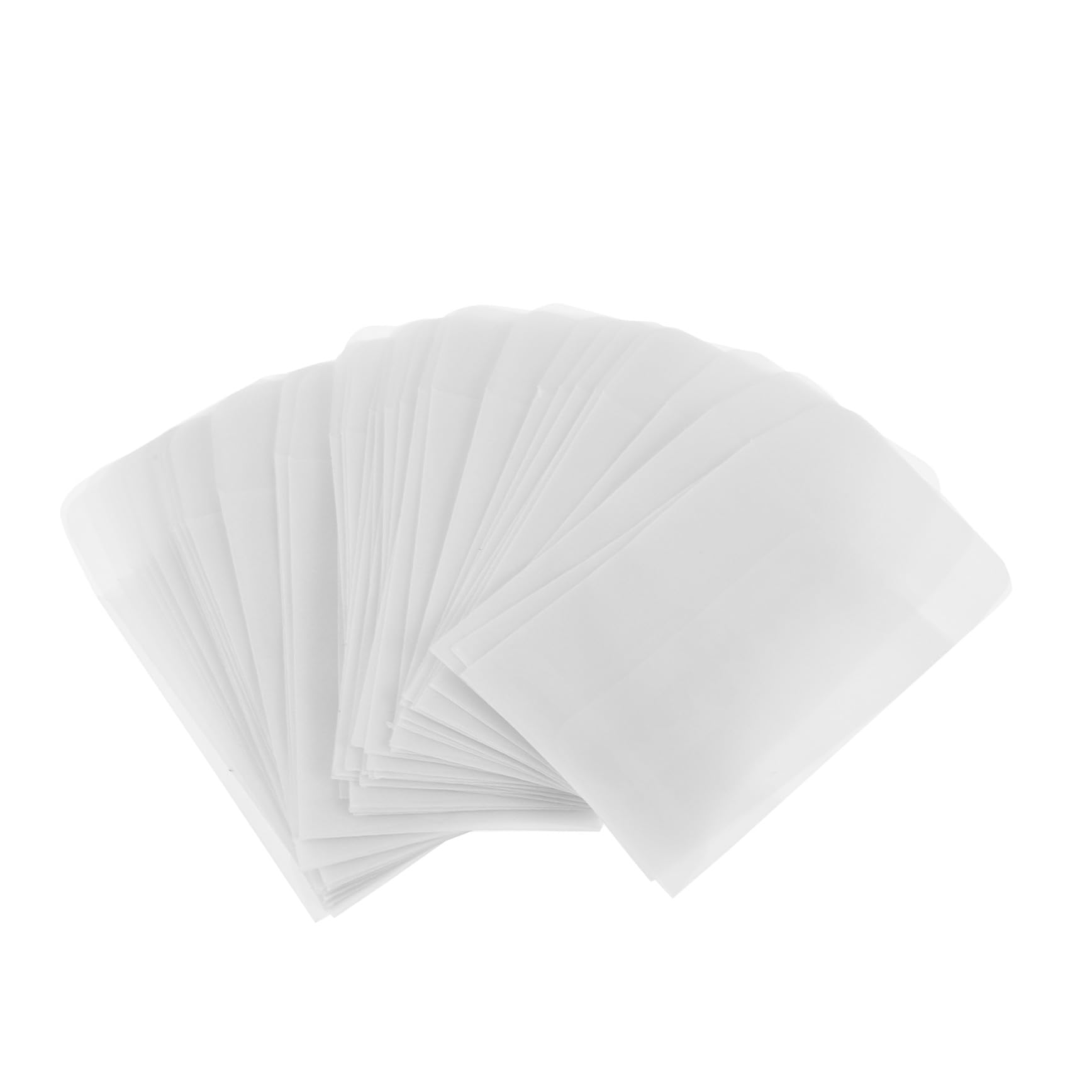 SHINEOFI 50 Pochettes Miniatures en Papier Sulfite Blanc pour Rangement et Emballage Petits Objets, Pochette à Bague et Enveloppes pour Cartes, 50 Pièces
