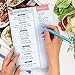Clever Fox Magnetic Meal Planner – Weekly Meal Plan & Shopping List Pad, Meal Prep Planning Magnet Notebook for Fridge, Menu Notepad (Gray)