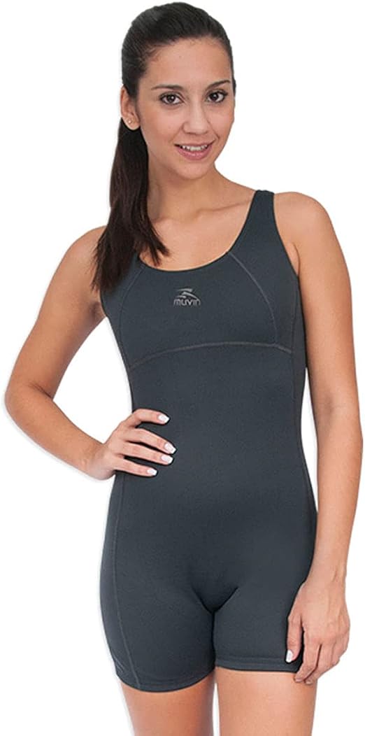 Maiô de Natação Muvin Mac Full Color Maiô estilo Macaquinho para Treinamento e Competição Feminino Adulto Hidroginástica