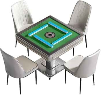 Amazon | elesnmb 全自動 麻雀卓 ドテーブル 家庭用 椅子4脚付き 40mm