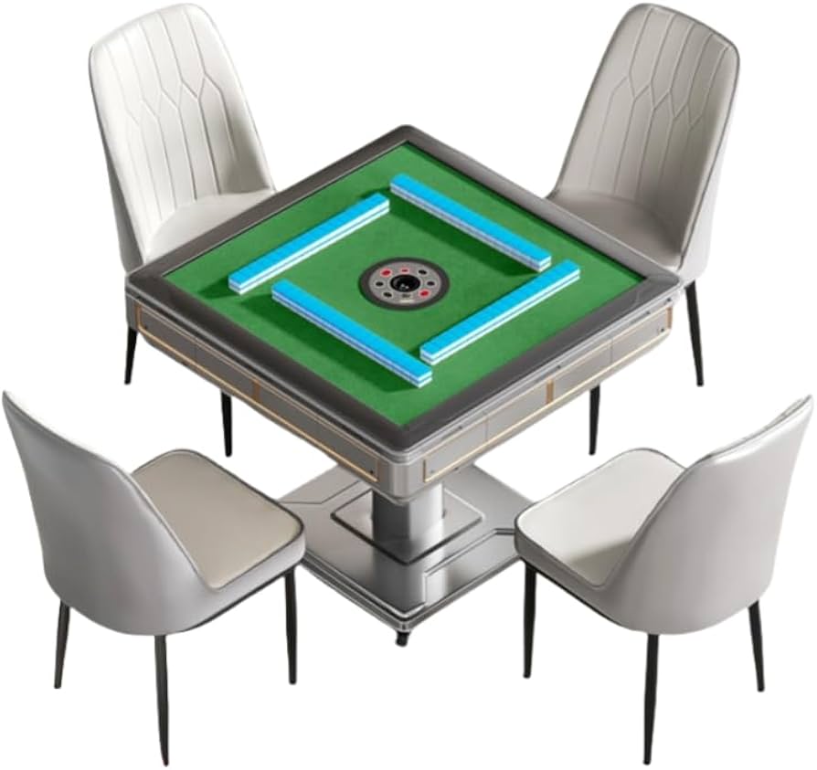 Amazon | elesnmb 全自動 麻雀卓 ドテーブル 家庭用 椅子4脚付き 40mm