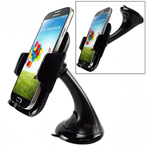 Premium Car Mount Swivel Windshield Phone Holder for Sprint LG G Flex - Sprint LG G Flex 2 - Sprint LG G Stylo - Sprint LG G2 - Sprint LG G3 - Sprint Samsung Galaxy Nexus LTE