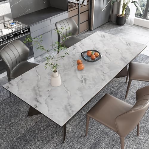 Papel tapiz de mármol impermeable y extraíble para cocina y baño de vinilo 3